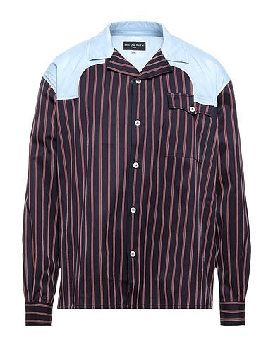 PLÙS QUE MA VÌE  Venise Camicia a righe Celeste 100% Cotone