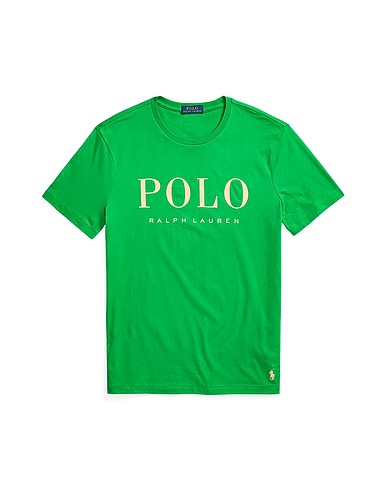 POLO RALPH LAUREN T-shirt CUSTOM SLIM FIT LOGO JERSEY T-SHIRT
 Green 100% Cotton