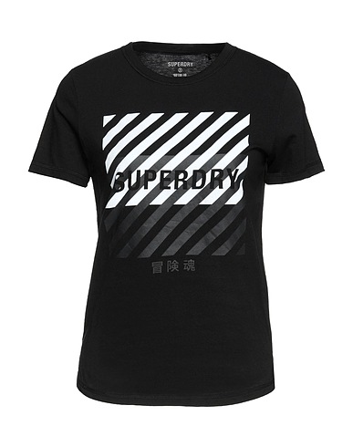 SUPERDRY T-shirt Nero 60% Cotone, 40% Poliestere