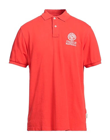 FRANKLIN & MARSHALL Polo shirt Coral 100% Cotton