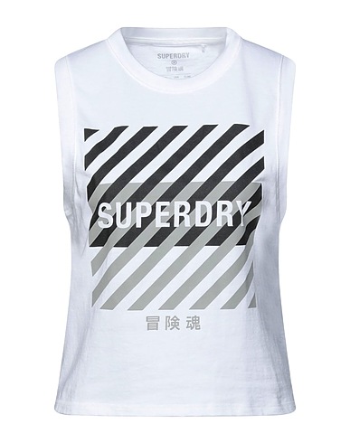 SUPERDRY T-shirt White 60% Cotton, 40% Polyester