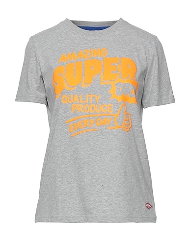 SUPERDRY T-shirt Grigio 58% Cotone, 42% Poliestere