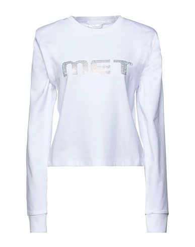 MET JEANS T-shirt White 95% Cotton, 5% Elastane