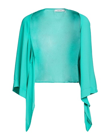 FLY GIRL Shrug Turquoise 100% Polyester