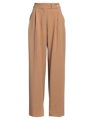 PLEASE Casual trouser Camel 83% Polyester, 13% Viscose, 4% Elastane
