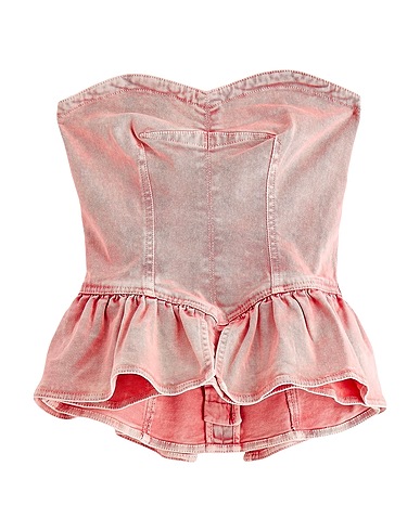 ISABEL MARANT Evening top Pink 99% Cotton, 1% Elastane