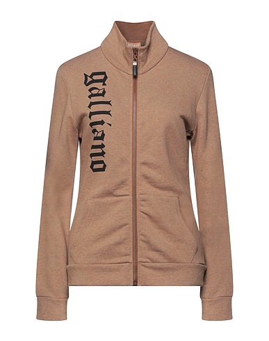 GALLIANO TOPS & TEES Khaki 85% Cotton, 15% Wool, Elastane