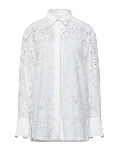 GIVENCHY Solid colour shirts & blouses White 100% Polyester
