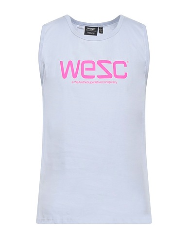 WESC T-shirt Sky blue 100% Cotton
