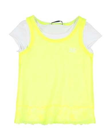 ERMANNO SCERVINO JUNIOR Canotta Giallo 100% Poliestere, Poliammide