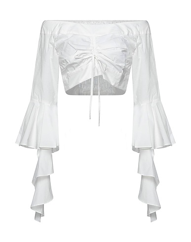 JOVONNA Top Bianco 100% Cotone