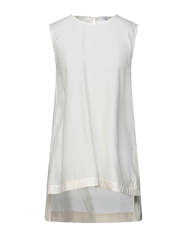 BRUNELLO CUCINELLI Top Ivoire 100% Soie