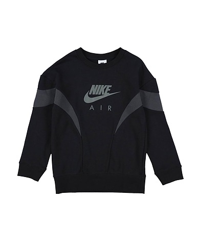 NIKE Sudadera G NSW AIR FT BF CREW
 Negro 78% Algodón, 22% Poliéster, Elastán
