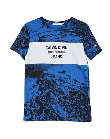 CALVIN KLEIN JEANS T-shirt Blue 100% Cotton