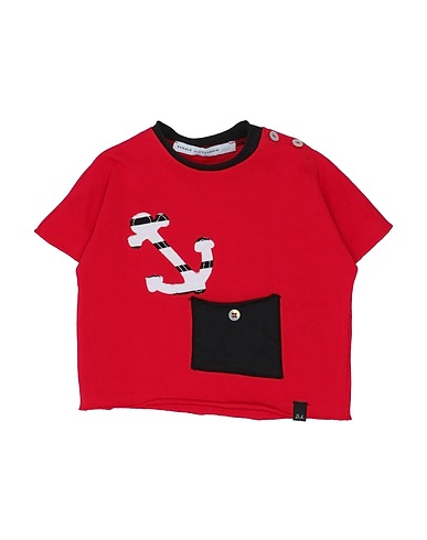 GREY DANIELE ALESSANDRINI T-shirt Rosso 95% Cotone, 5% Elastan