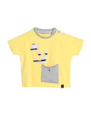 GREY DANIELE ALESSANDRINI T-shirt Giallo 95% Cotone, 5% Elastan