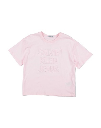 CALVIN KLEIN JEANS T-shirt Rosa chiaro 100% Cotone