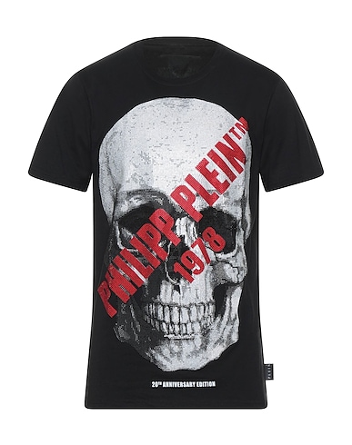 PHILIPP PLEIN ベーシックTシャツ ブラック コットン 100%