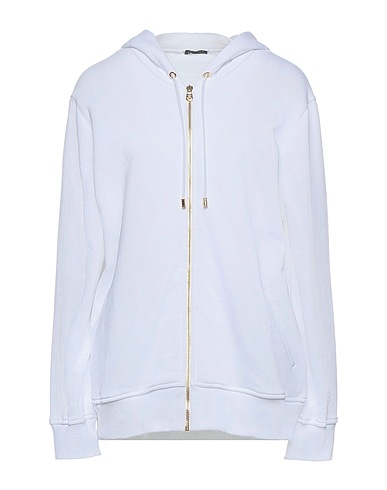 VERSACE Hooded track jacket  White 100% Cotton
