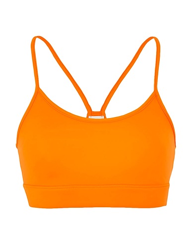 8 by YOOX クロップ トップス RECYCLED NYLON BRA
 オレンジ 再生ポリアミド 80% / ポリウレタン 20%