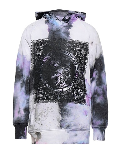 MASSIMO SABBADIN Hooded track jacket  White 100% Cotton