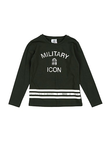 LE VOLIÈRE T-shirt Dark green 95% Cotton, 5% Elastane