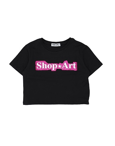 SHOPART T-shirt Black 100% Cotton