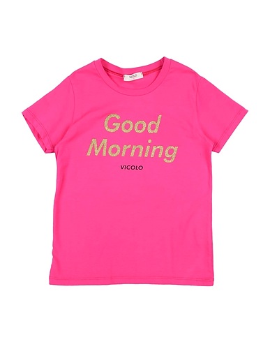 VICOLO T-shirt Fucsia 90% Cotone, 10% Elastan