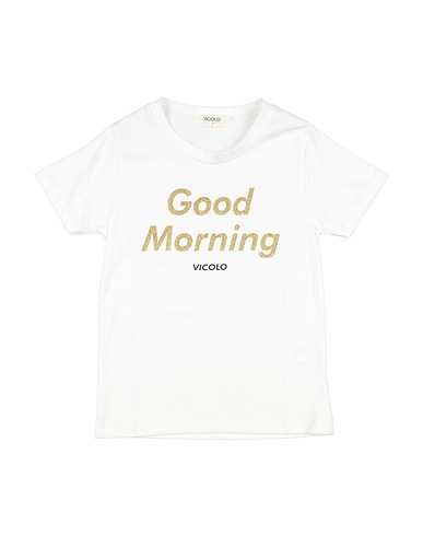 VICOLO T-shirt Bianco 90% Cotone, 10% Elastan