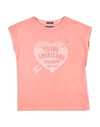 WOOLRICH T-shirt Salmone 100% Cotone