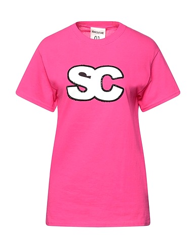 SEMICOUTURE Ｔシャツ フューシャ コットン 100%