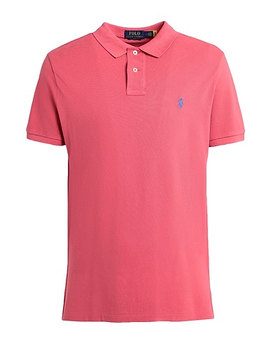 POLO RALPH LAUREN Polo CUSTOM SLIM FIT MESH POLO SHIRT
 Corallo 100% Cotone