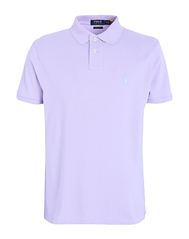 POLO RALPH LAUREN Polo CUSTOM SLIM FIT MESH POLO SHIRT
 Lilla 100% Cotone