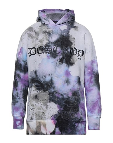 MASSIMO SABBADIN Hooded track jacket  Lilac 100% Cotton