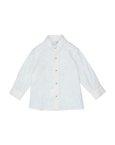 NEILL KATTER Camicia tinta unita Bianco 97% Cotone, 3% Elastan