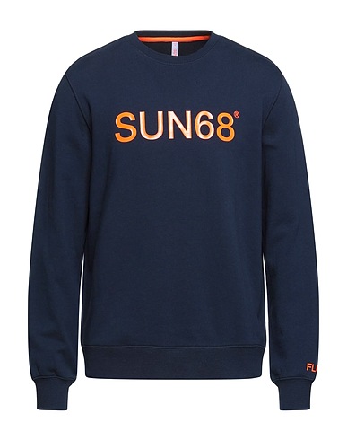 SUN 68 Felpa Blu notte 100% Cotone