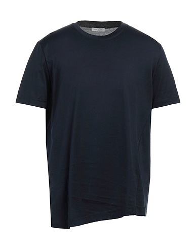 PAOLO PECORA Basic T-shirt Midnight blue 100% Cotton
