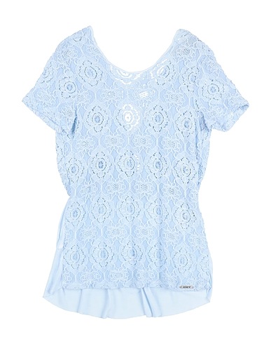 MET JEANS Top Sky blue 100% Viscose, Cotton, Polyamide