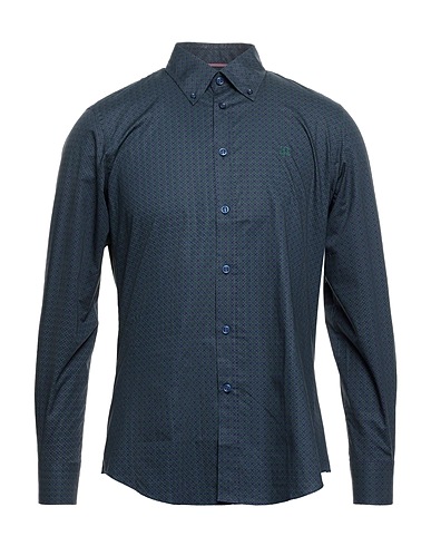 HARMONT & BLAINE Patterned shirt Dark green 100% Cotton