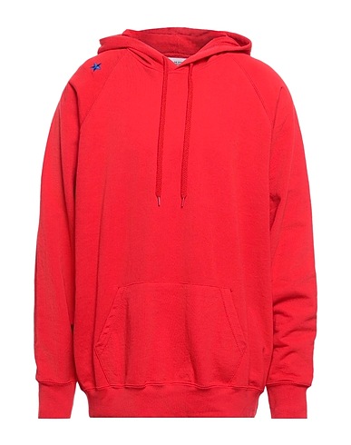 THE EDITOR Hooded track jacket  Red 80% Cotton, 20% Polyester