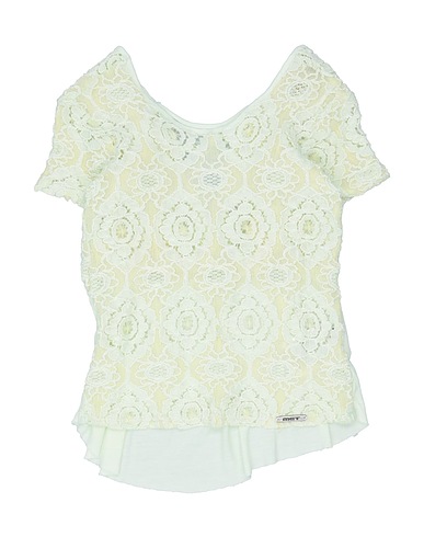 MET JEANS Top Verde chiaro 100% Viscosa, Cotone, Poliammide