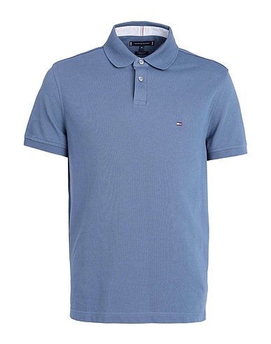 TOMMY HILFIGER Polo shirt 1985 REGULAR POLO
 Pastel blue 96% Cotton, 4% Elastane