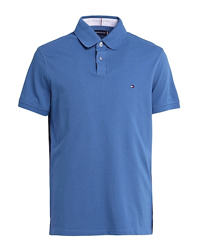 TOMMY HILFIGER Polo shirt 1985 REGULAR POLO
 Slate blue 96% Cotton, 4% Elastane