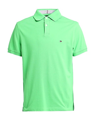 TOMMY HILFIGER Polo shirt 1985 REGULAR POLO
 Green 96% Cotton, 4% Elastane