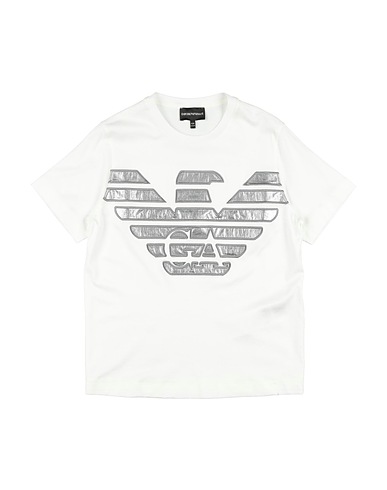 EMPORIO ARMANI T-shirt Bianco 70% Lyocell, 30% Cotone, Poliammide, Poliuretano
