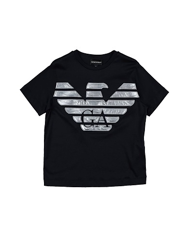 EMPORIO ARMANI T-Shirt Nachtblau 70% Lyocell, 30% Baumwolle, Polyamid, Polyurethan