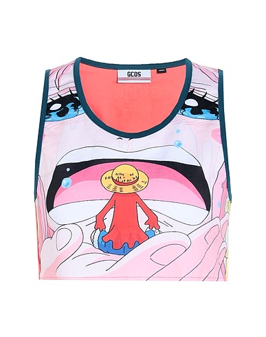GCDS Crop top Pink 100% Cotton