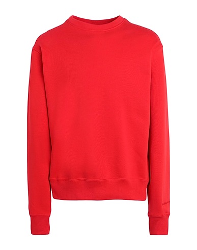 ADIDAS ORIGINALS Felpa PW BASICS CREW
 Rosso 100% Cotone