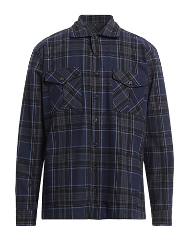 BRIAN DALES Camicia a quadri Blu navy 100% Cotone