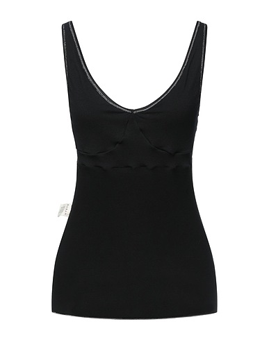 RUBAN Top Nero 92% Viscosa, 8% Elastan